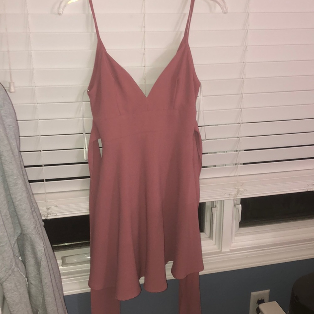 Light pink mini dress